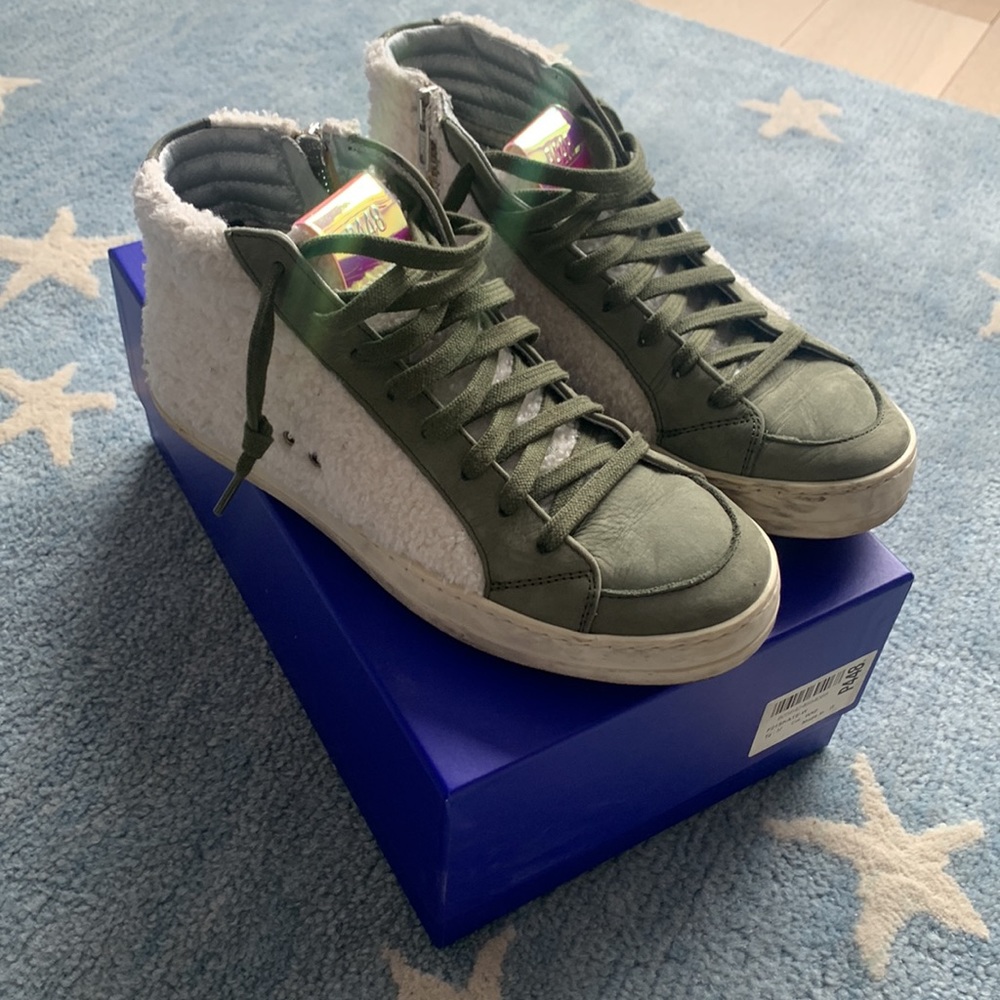 P448 Zip Up High Top Sneakers - Worn once!